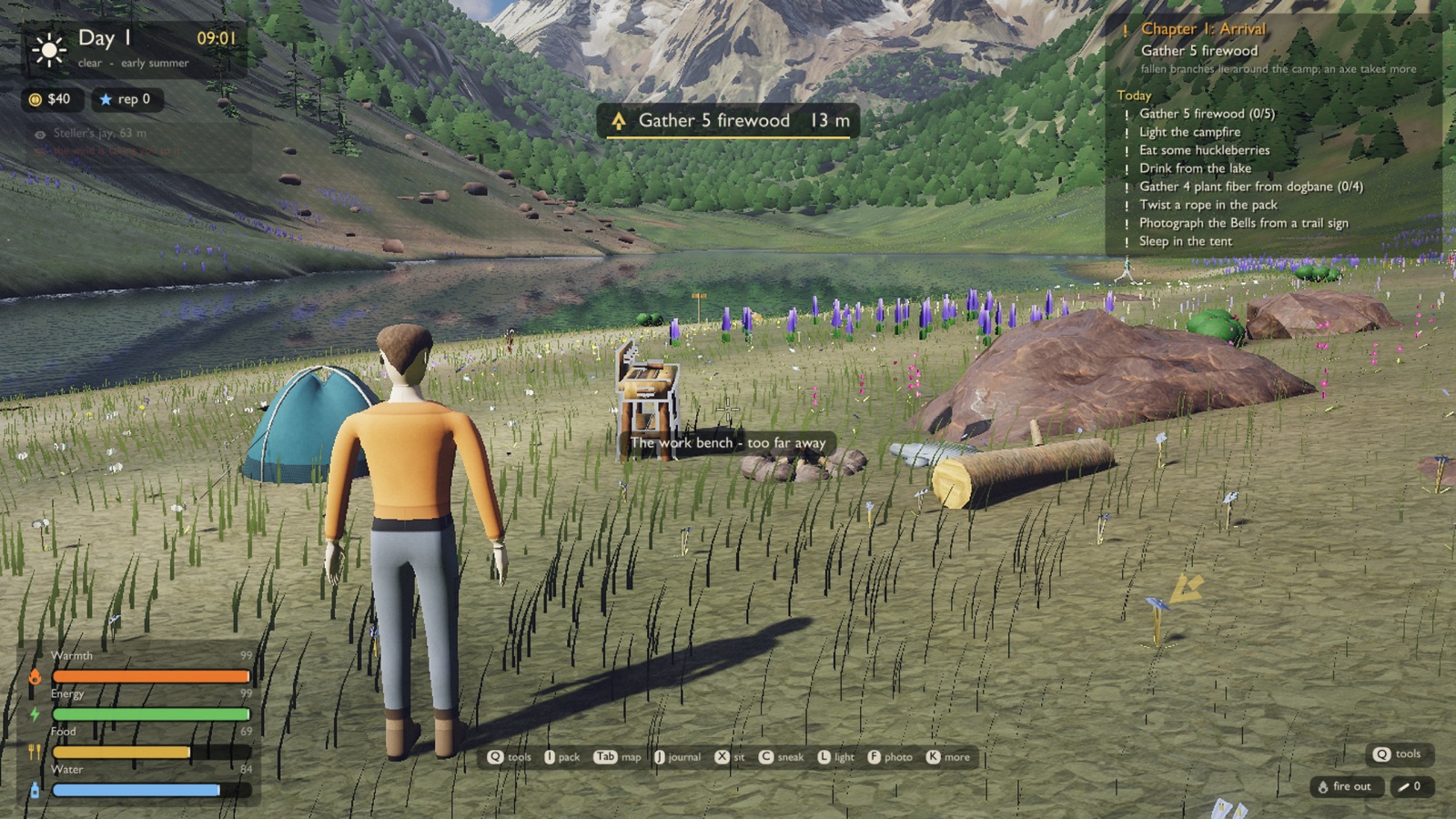 Your camp and your four meters