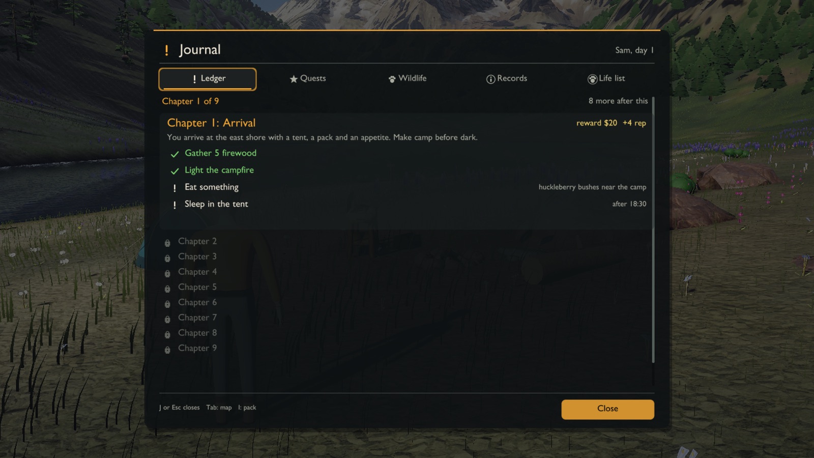 Chapters, tasks and side work