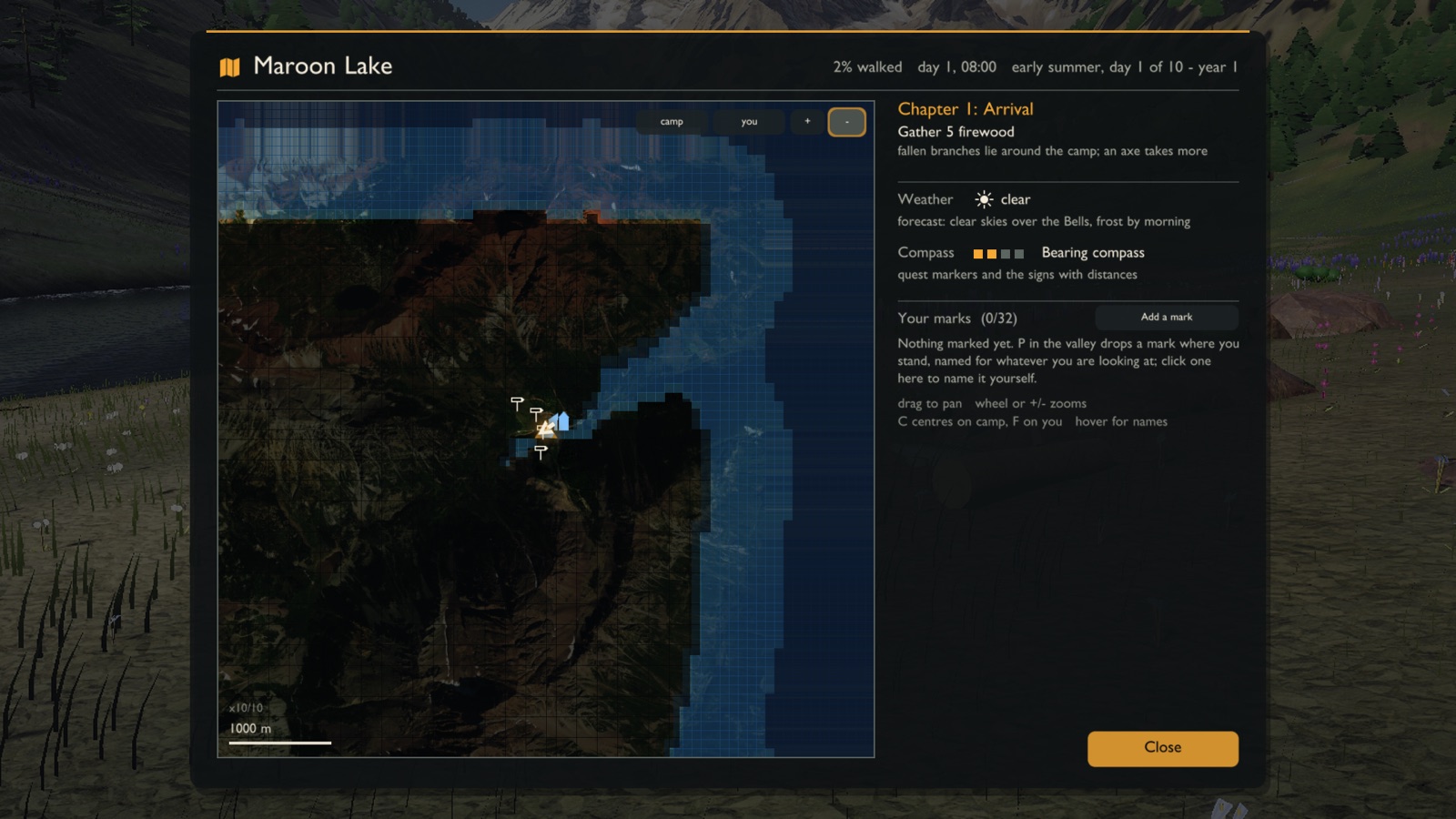 A map you fill in