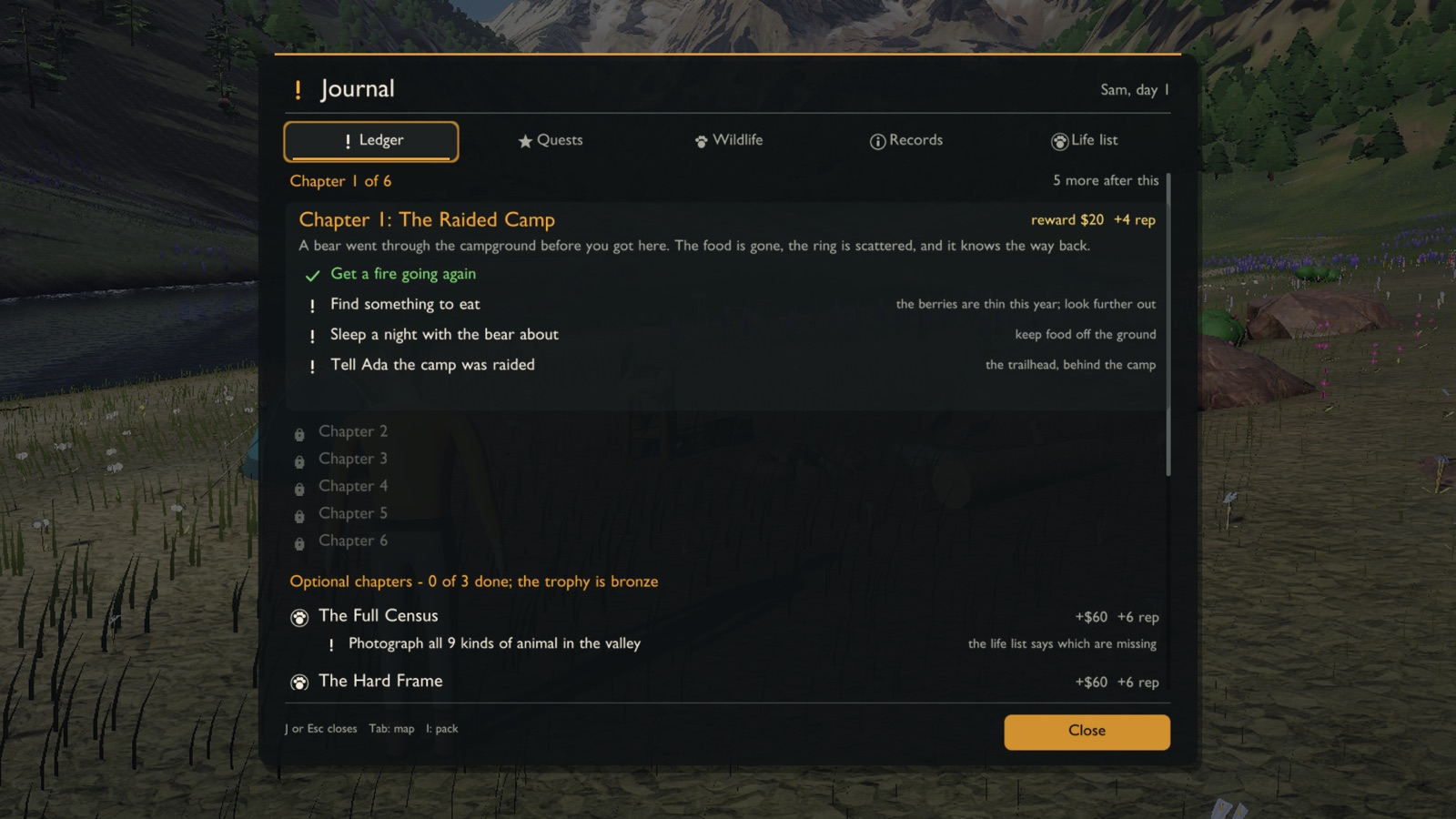 Surveys after the ledger